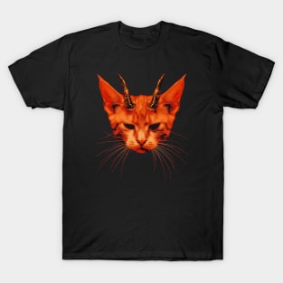 Devil Kitty Cat Dark Metal Vintage T-Shirt